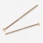 Chipboard screw with 6 ribs uncer head, Double flat head, Type-  17.